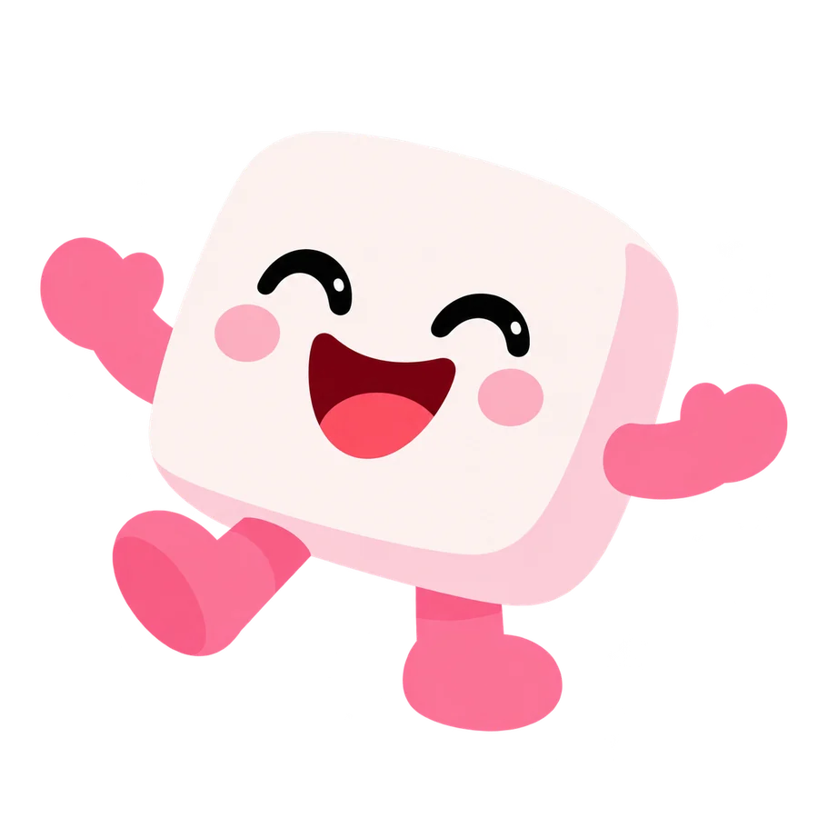 Mallow the marshmallow mascot